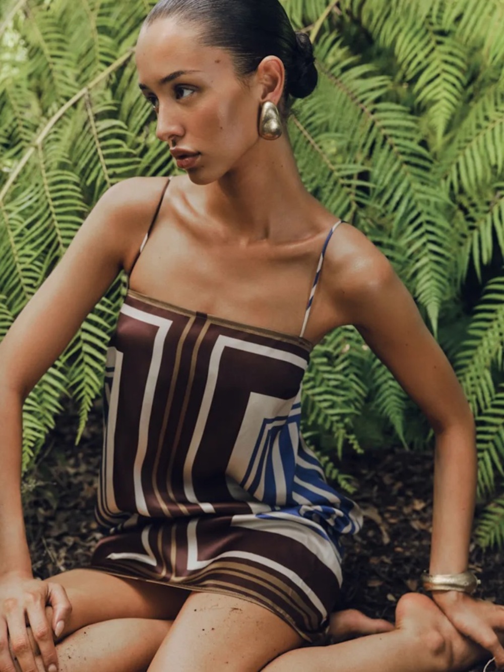 Reformation Aymie Silk Dress